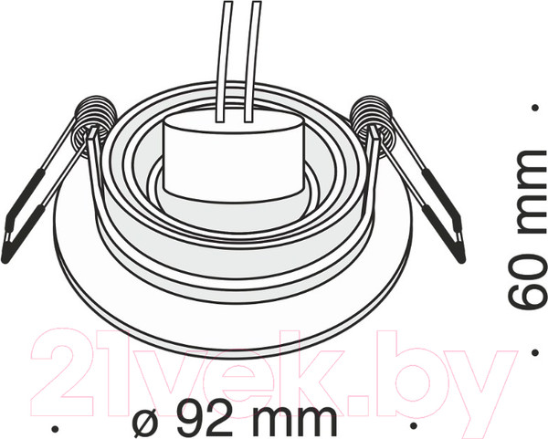Изображение товара Точечный светильник Maytoni Atom DL023-2-01B