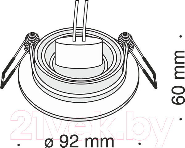 Изображение товара Точечный светильник Maytoni Atom DL023-2-01W
