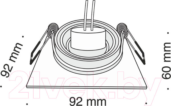 Изображение товара Точечный светильник Maytoni Atom DL024-2-01W