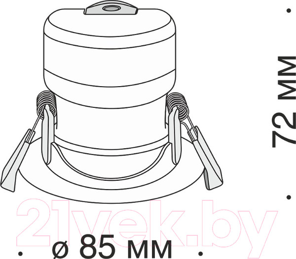Изображение товара Точечный светильник Maytoni Phill DL014-6-L9W