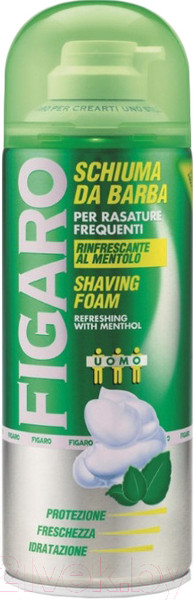 Изображение товара Пена для бритья Figaro Освежающая с ментолом (400мл)
