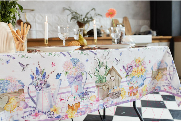 Изображение товара Скатерть Этель Цыплята и куличи / 6261130