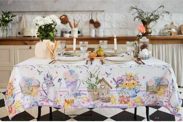Изображение товара Скатерть Этель Цыплята и куличи / 6261130