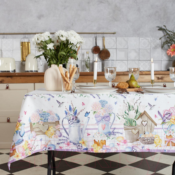 Изображение товара Скатерть Этель Цыплята и куличи / 6261130