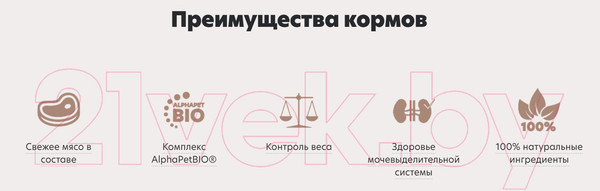 Изображение товара Сухой корм для кошек AlphaPet WOW для взрослых кошек утка и потроха / 110004 (750г)