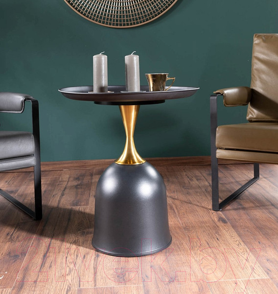 Изображение товара Журнальный столик Signal Libra 51 (черный/золото)