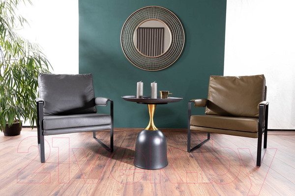 Изображение товара Журнальный столик Signal Libra 51 (черный/золото)