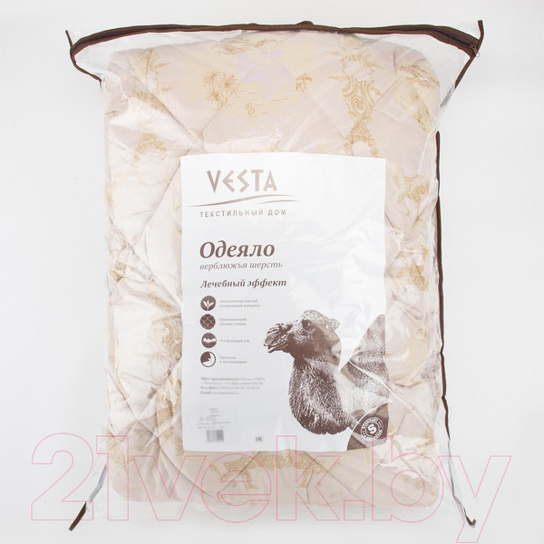 Изображение товара Одеяло VESTA 172х205 / 2935818 (шерсть верблюда)