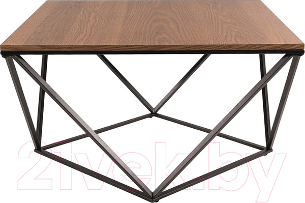 Изображение товара Журнальный столик Signal Silver A 80x80 (орех/черный)