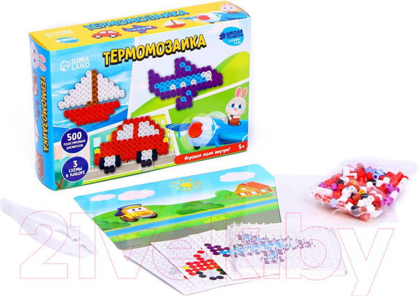 Изображение товара Развивающая игра Школа талантов Термомозаика. Веселый транспорт / 7573604