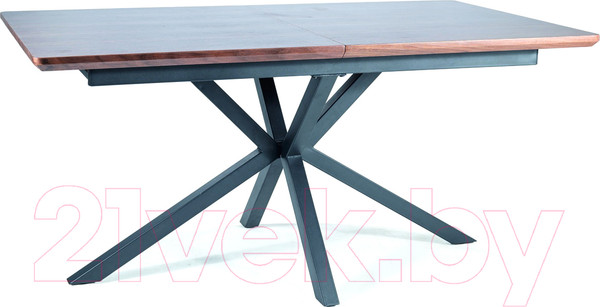 Изображение товара Обеденный стол Signal Logan 160-200x90x75 (орех/черный)