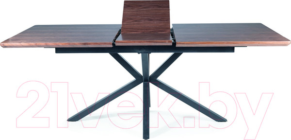 Изображение товара Обеденный стол Signal Logan 160-200x90x75 (орех/черный)