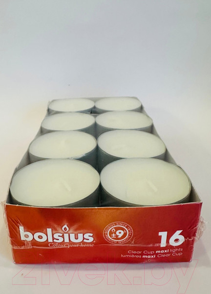 Изображение товара Набор свечей Bolsius Maxi Lights на 9 часа горения (16шт)