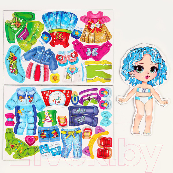 Изображение товара Развивающий игровой набор Школа талантов Магнитная игра одевашка. Зимняя принцесса / 9769907