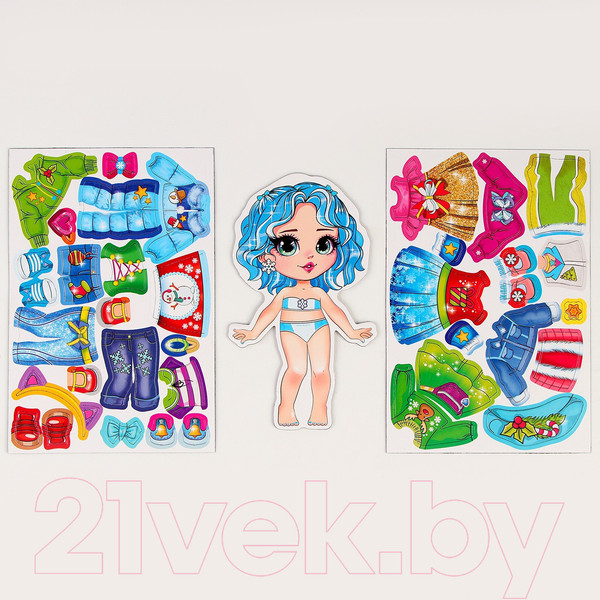 Изображение товара Развивающий игровой набор Школа талантов Магнитная игра одевашка. Зимняя принцесса / 9769907