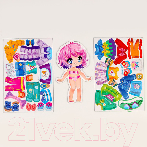 Изображение товара Развивающий игровой набор Школа талантов Магнитная игра одевашка. Стильная модница / 9769905