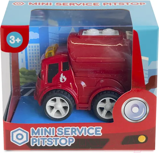 Изображение товара Автомобиль игрушечный Pit Stop Мини-сервис Пожарная водовозка / PS-1908-4-4