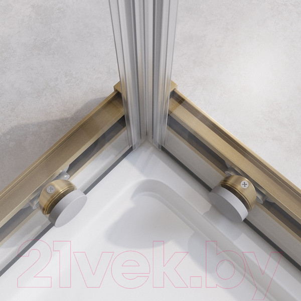 Изображение товара Душевой уголок Cezares RELAX-304-A-2-80-C-BORO (брашированное золото)