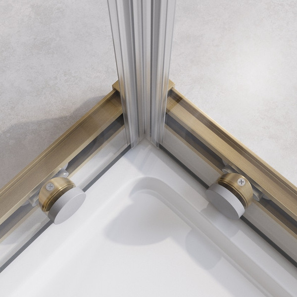 Изображение товара Душевой уголок Cezares RELAX-304-A-2-90-C-BORO (брашированное золото)