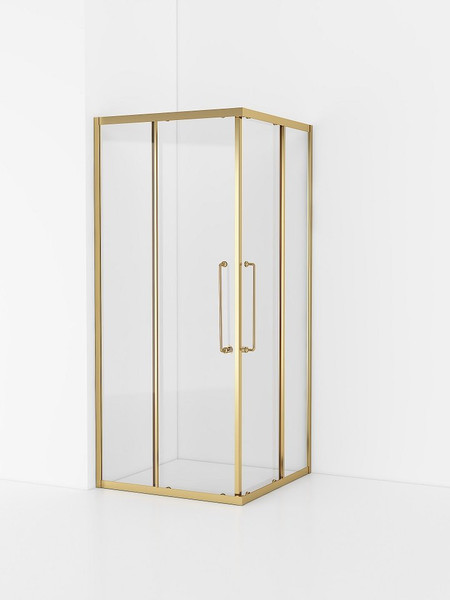 Изображение товара Душевой уголок Cezares RELAX-304-A-2-90-C-BORO (брашированное золото)