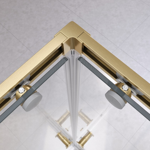 Изображение товара Душевой уголок Cezares RELAX-304-A-2-90-C-BORO (брашированное золото)