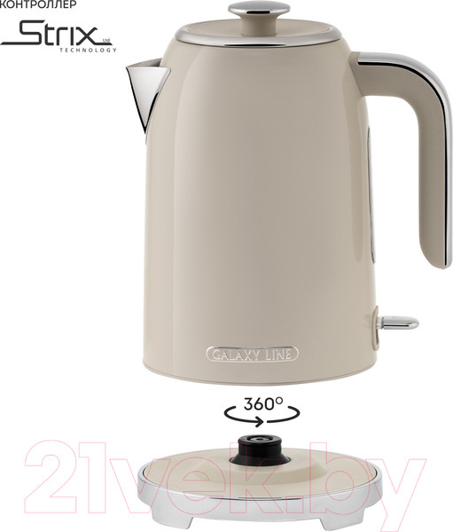 Изображение товара Электрочайник Galaxy Line GL 0348 (крем-брюле)