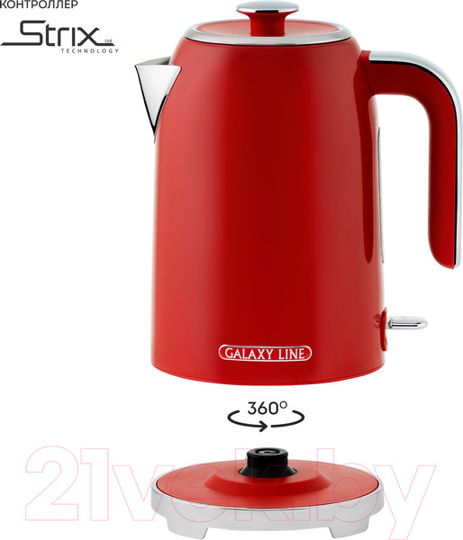 Изображение товара Электрочайник Galaxy Line GL 0349 (феррари)