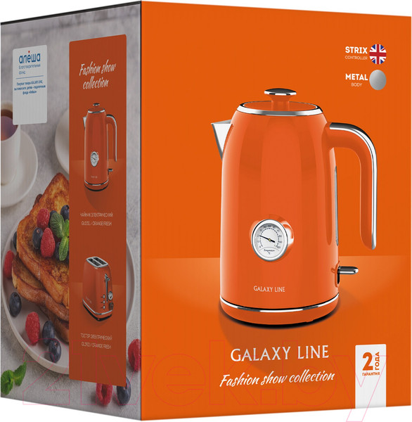 Изображение товара Электрочайник Galaxy Line GL 0351 (апельсиновый фреш)