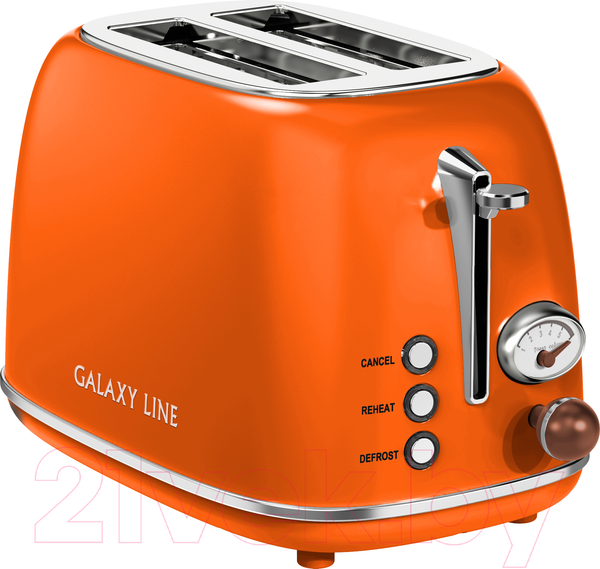 Изображение товара Тостер Galaxy Line GL 2921 (апельсиновый фреш)