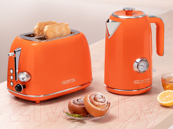 Изображение товара Тостер Galaxy Line GL 2921 (апельсиновый фреш)