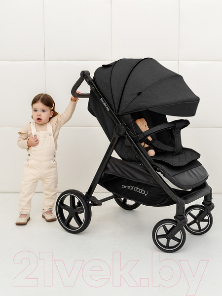 Изображение товара Детская прогулочная коляска Amarobaby Strollin'Joy / AB23-10STROLLINJOY/09 (черный)