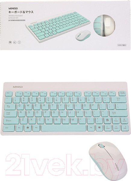 Изображение товара Комплект клавиатура и мышь Miniso 7238
