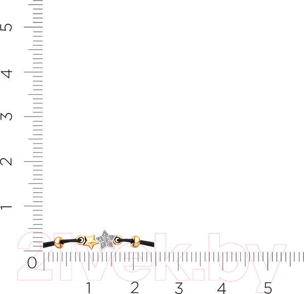 Изображение товара Браслет из розового золота ZORKA 670030.14K.R.01 (18см, с фианитами)