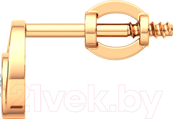 Изображение товара Серьги из комбинированного золота ZORKA 3D00164.14K.B (с бриллиантами)