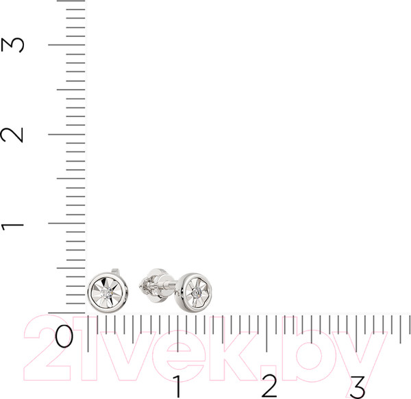 Изображение товара Серьги из белого золота ZORKA 3D00205.14K.W.ZZ (с бриллиантами)