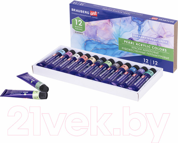 Изображение товара Акриловая краска Brauberg Art Classic / 192243 (12цв)
