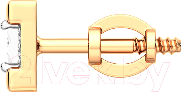 Изображение товара Серьги из комбинированного золота ZORKA 3D00332.14K.B.ZZ (с бриллиантами)