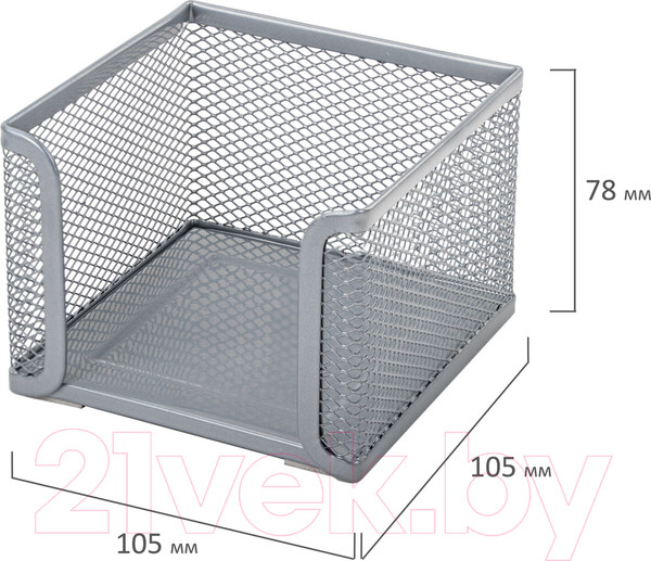 Изображение товара Подставка настольная Brauberg Germanium / 231945 (серебристый)