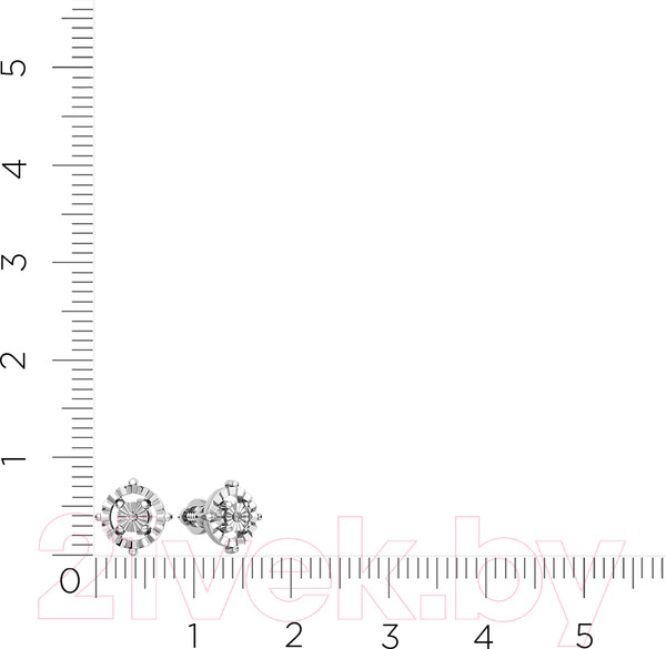 Изображение товара Серьги из белого золота ZORKA 3D00333.14K.W.ZZ (с бриллиантами)