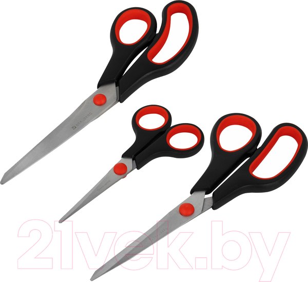 Изображение товара Набор ножниц канцелярских Brauberg 238168 (3шт)
