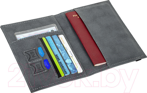Изображение товара Обложка на паспорт Brauberg Passport / 238203 (серый)