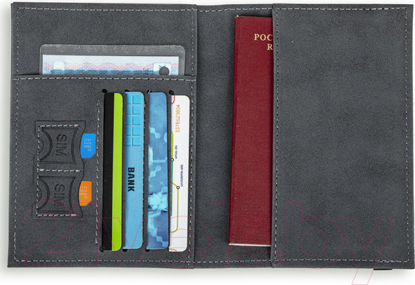 Изображение товара Обложка на паспорт Brauberg Passport / 238203 (серый)
