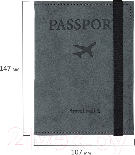 Изображение товара Обложка на паспорт Brauberg Passport / 238203 (серый)