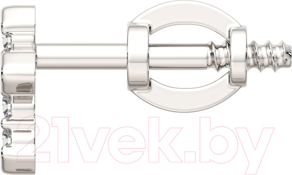 Изображение товара Серьги из белого золота ZORKA 3D00438.14K.W.ZZ (с бриллиантами)