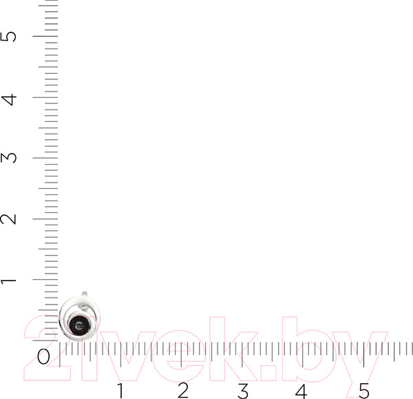 Изображение товара Серьги из белого золота ZORKA 3D0064.14K.W (с бриллиантом)