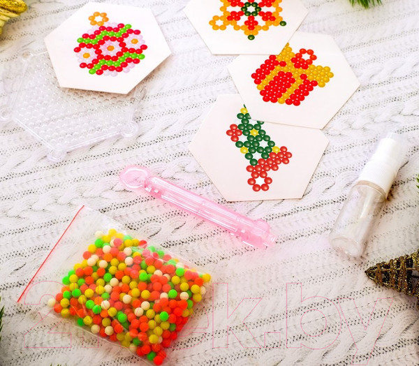 Изображение товара Развивающая игра Эврики Аквамозаика Украшения на елку / 3344081