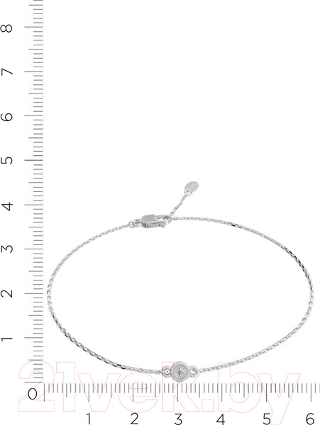 Изображение товара Браслет из белого золота ZORKA 6D0005.14K.W (18см, с бриллиантом)