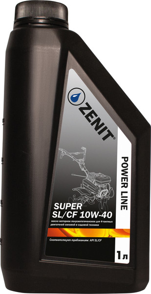 Изображение товара Моторное масло Zenit Power Line Super SL/CF 10W-40 / 21610211 (1л)