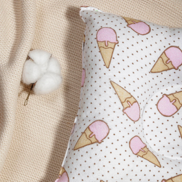 Изображение товара Подушка для малышей Bambola Фланель Мороженки 25x20 / 182