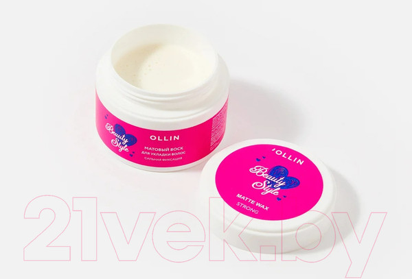Изображение товара Воск для укладки волос Ollin Beauty Style Матовый сильной фиксации (50г)
